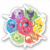 Sticker Kwamis coloré (Devant)