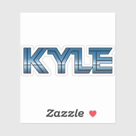 Sticker Kyle Texas Retro (Feuille)