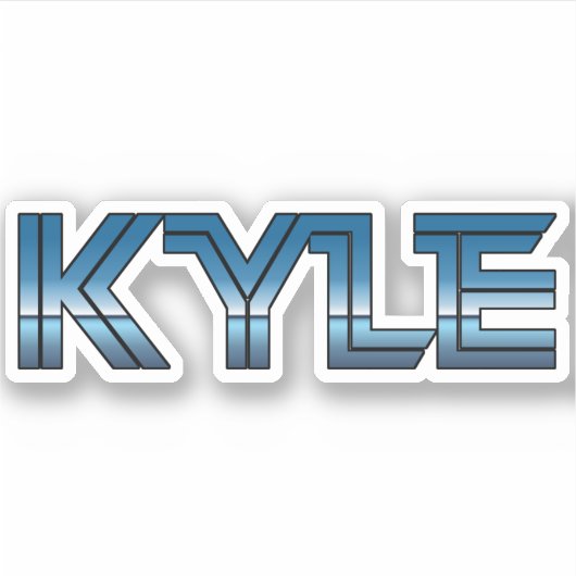 Sticker Kyle Texas Retro (Devant)