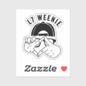 Sticker L7 Weenie (Feuille)