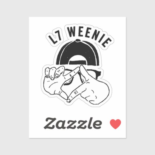Sticker L7 Weenie (Feuille)