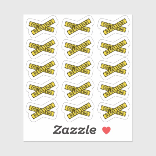 Sticker La bande de scène de crime ne transforme pas le pl (Feuille)