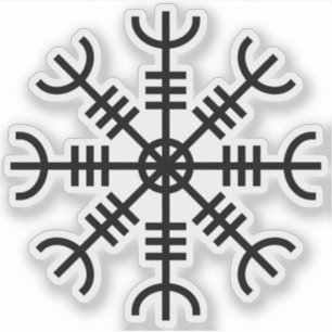 Sticker La barre d'Awe - Aegishjalmur (noir)