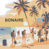 Sticker La beauté de Bonaire vous attend (Devant)