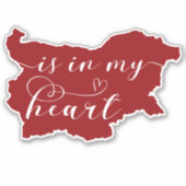 Sticker La Belgique est dans mon coeur (Devant)