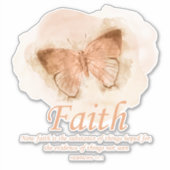 Sticker La Bible chrétienne des femmes Verse Papillon : Fo (Devant)