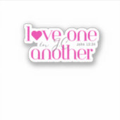 Sticker La Bible idée de don chrétien - L'amour l'un l'aut (Devant)