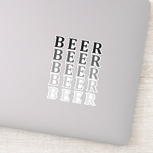 Sticker La bière, la conception des amateurs de bière
