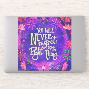 Sticker La Bonne Chose Amusante Purple Floral Inspirivity