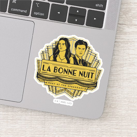 Sticker La Bonne Nuit - Rencontre À La Speakeasy (Détail)
