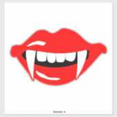 Sticker La bouche de Vampire (Feuille)