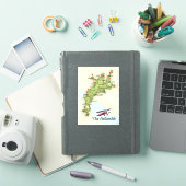 Sticker La carte vintage des Cotswolds (Couverture iPad)
