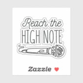 STICKER LA CHANSON À GRANDE NOTE ATTEINT LA GRANDE NOTE (Feuille)