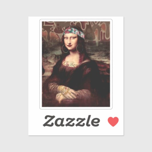 Sticker La Chola Mona Lisa Mexicaine (Feuille)