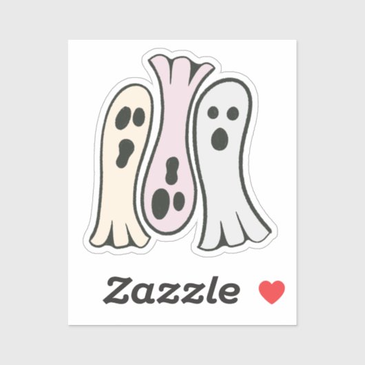 Sticker La chorale Ghosts (Feuille)