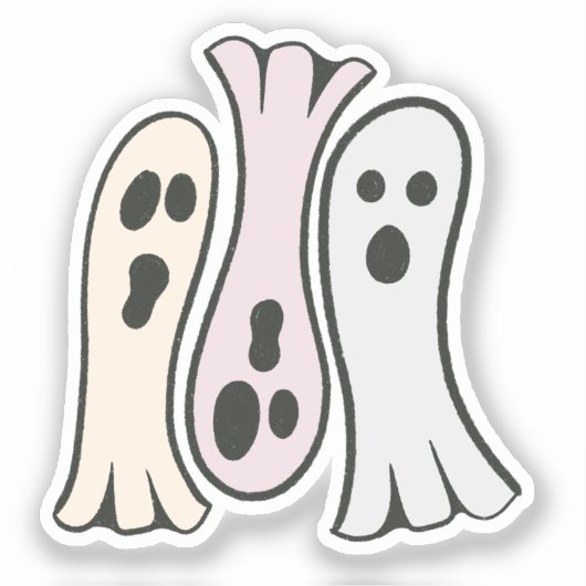 Sticker La chorale Ghosts (Recto)
