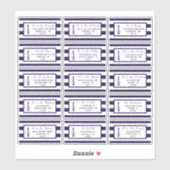 Sticker La collection de Mariages du phare nautique (Feuille)