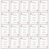 Sticker La collection Mariage de carte de jeu Monogramme F (Devant)