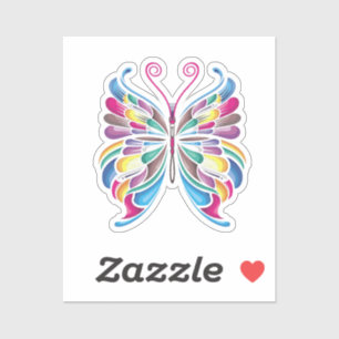 Sticker la conception papillon
