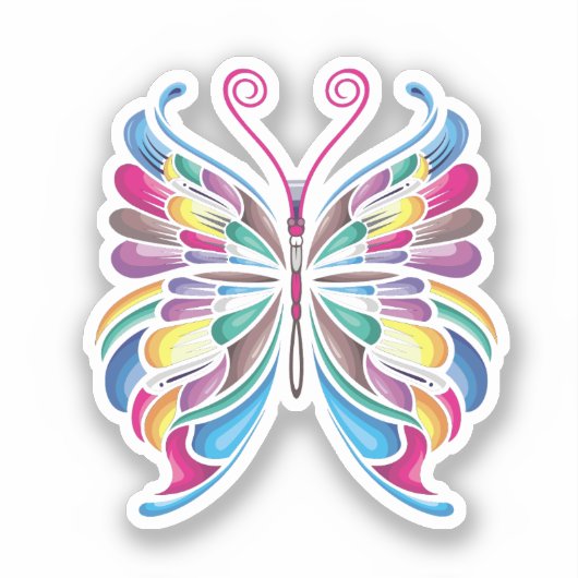 Sticker la conception papillon (Recto)