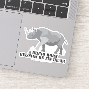 Sticker La conservation du rhino