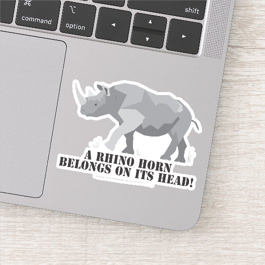 Sticker La conservation du rhino (Détail)