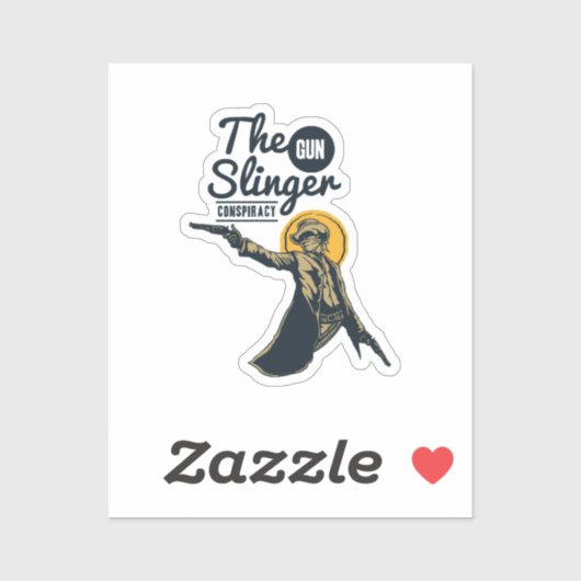 Sticker la conspiration du pistolet lanceur (Feuille)