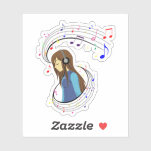Sticker La couleur de la musique