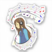 Sticker La couleur de la musique (Devant)