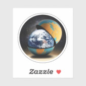 Sticker La couverture protectrice de la Terre (Feuille)