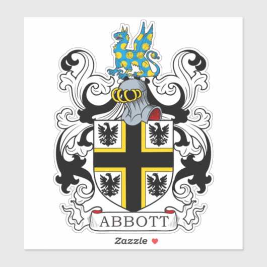 Sticker La crête de la famille Abbott (Feuille)
