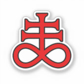 Sticker La Croix de l'Alchimiste Noir (Recto)