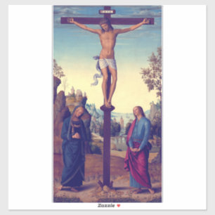 Sticker La Crucifixion avec la Vierge par Pietro Perugino
