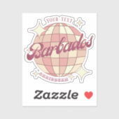 Sticker La décoration de l'île des Caraïbes (Feuille)