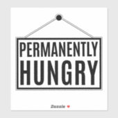 Sticker La faim permanente (Feuille)