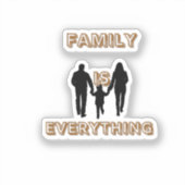 Sticker La famille est tout (Recto)