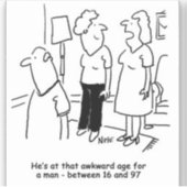 Sticker La femme dit que le mari est à l'âge adulte pour u (Devant)