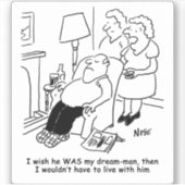 Sticker La femme Wives Husband était son homme de rêve (Devant)