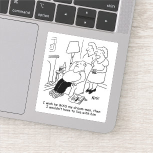 Sticker La femme Wives Husband était son homme de rêve