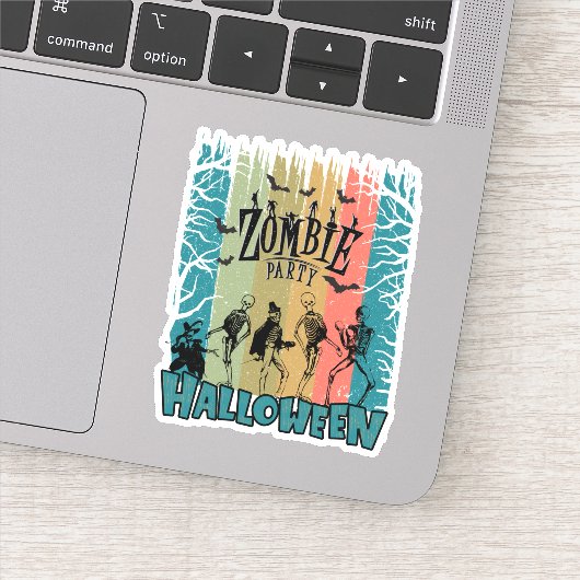 Sticker La fête des zombies (Détail)
