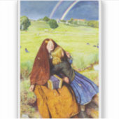 Sticker La fille aveugle par John Everett Millais (Devant)