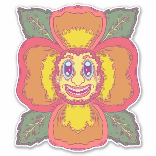 Sticker La Fleur Souriante (Devant)