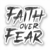 Sticker La foi au-dessus de la peur (Recto)