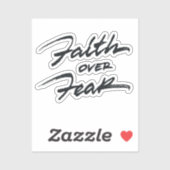 Sticker La foi au-dessus de la peur (Feuille)