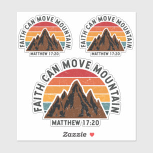 Sticker La foi peut déplacer la montagne