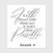 Sticker La foi rend les choses possibles (Feuille)