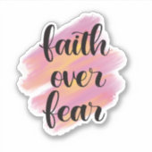 Sticker La foi sur la peur (Devant)
