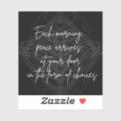 Sticker La forme des choix rappelez-vous (Feuille)