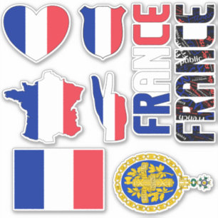 Sticker La France Extraordinaire forme les symboles nation