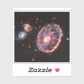Sticker La Galaxie Cartwheel Et Ses Galaxies Compagnons. (Feuille)